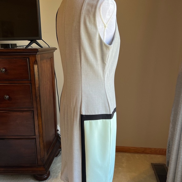 Calvin Klein Geometric Sheath Dress - Picture 2 of 6